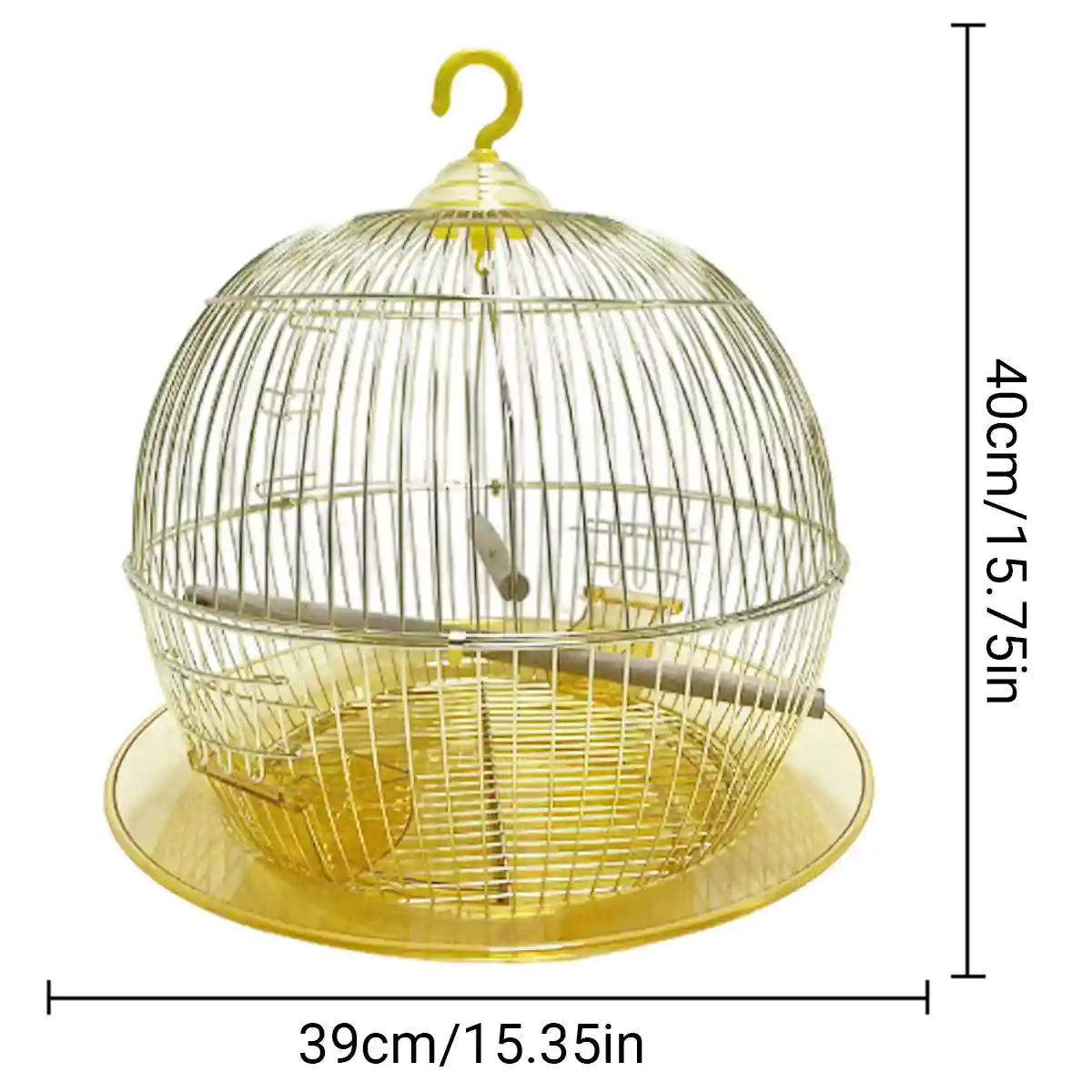 Dome-Shaped Hanging Parrot Cage for Small Birds - Image 3
