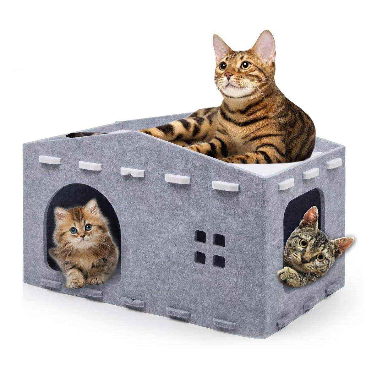 Multi-Level Cat Bed Retreat Enhance Your Cat’s Comfort - Image 12