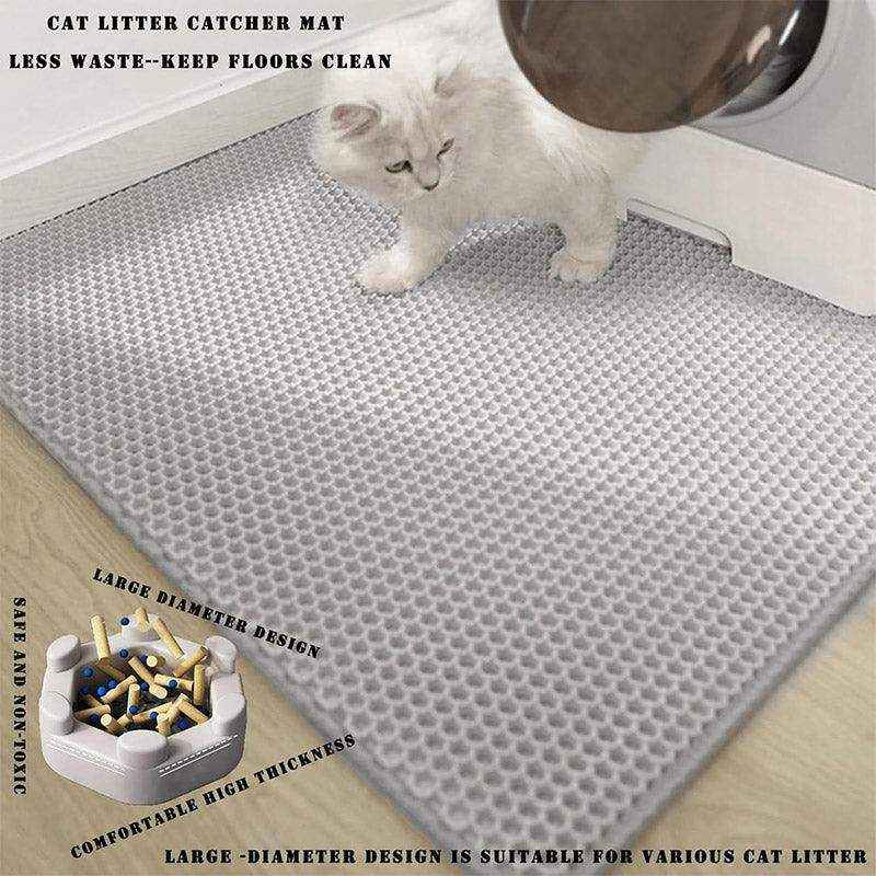 Double-Layer Cat Litter Mat Waterproof Non-Slip & Easy to Clean - Image 13