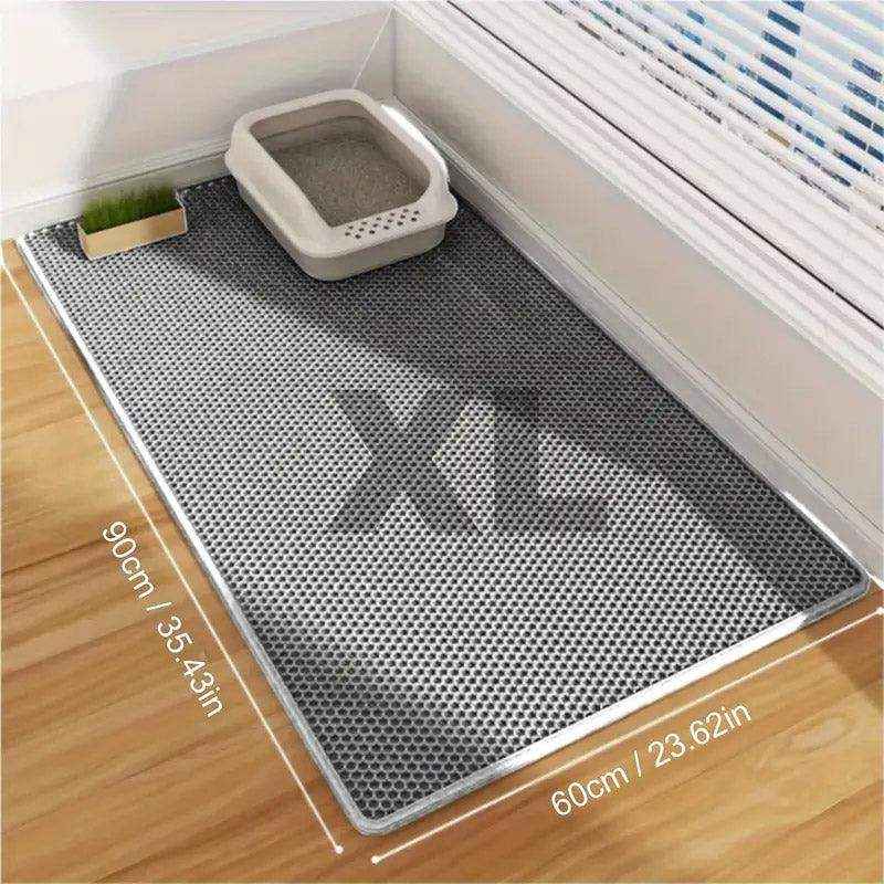 Double-Layer Cat Litter Mat Waterproof Non-Slip & Easy to Clean - Image 3