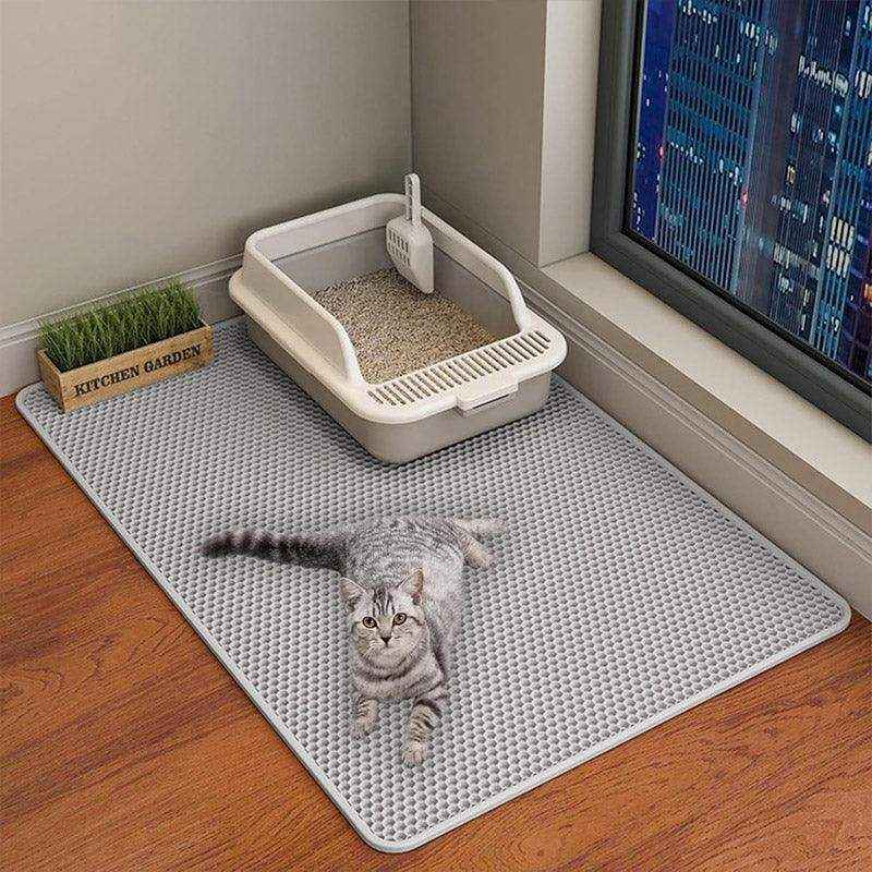 Double-Layer Cat Litter Mat Waterproof Non-Slip & Easy to Clean - Image 7