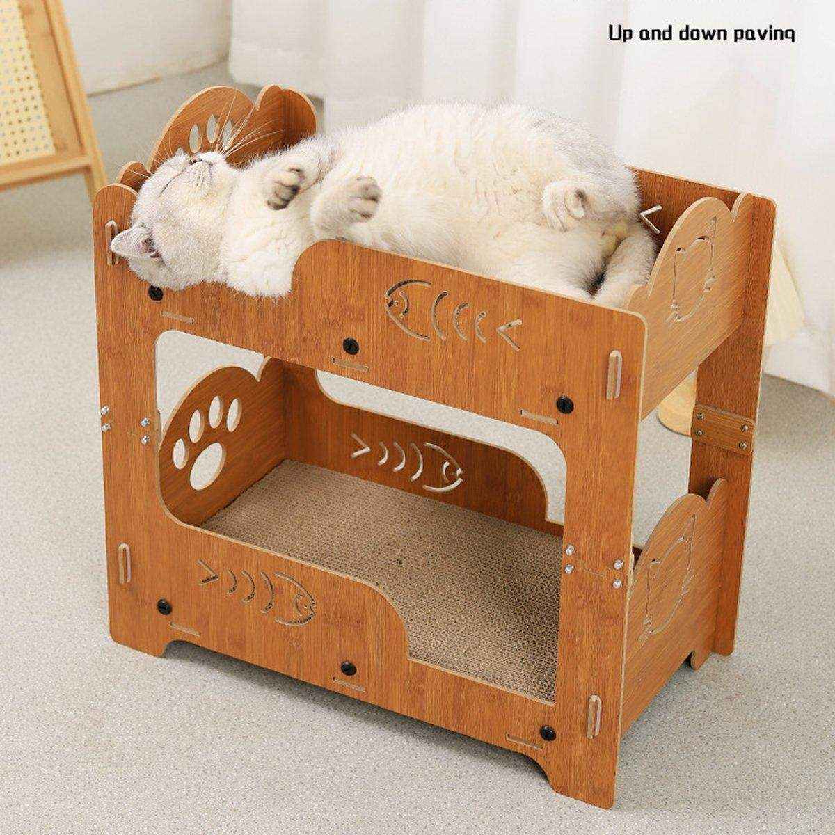 Double-Layer Cat Scratch Board & Nest Durable Scratching Post for Cats - Image 13