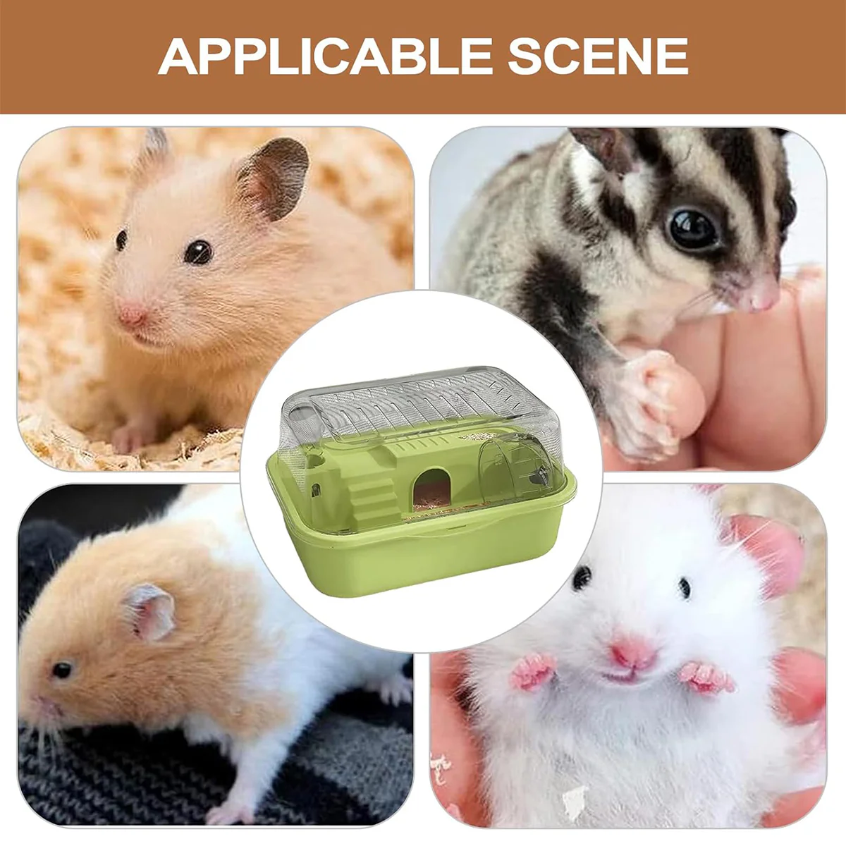 Double-Level Hamster Cage With Acrylic Lid 35cm - Image 6