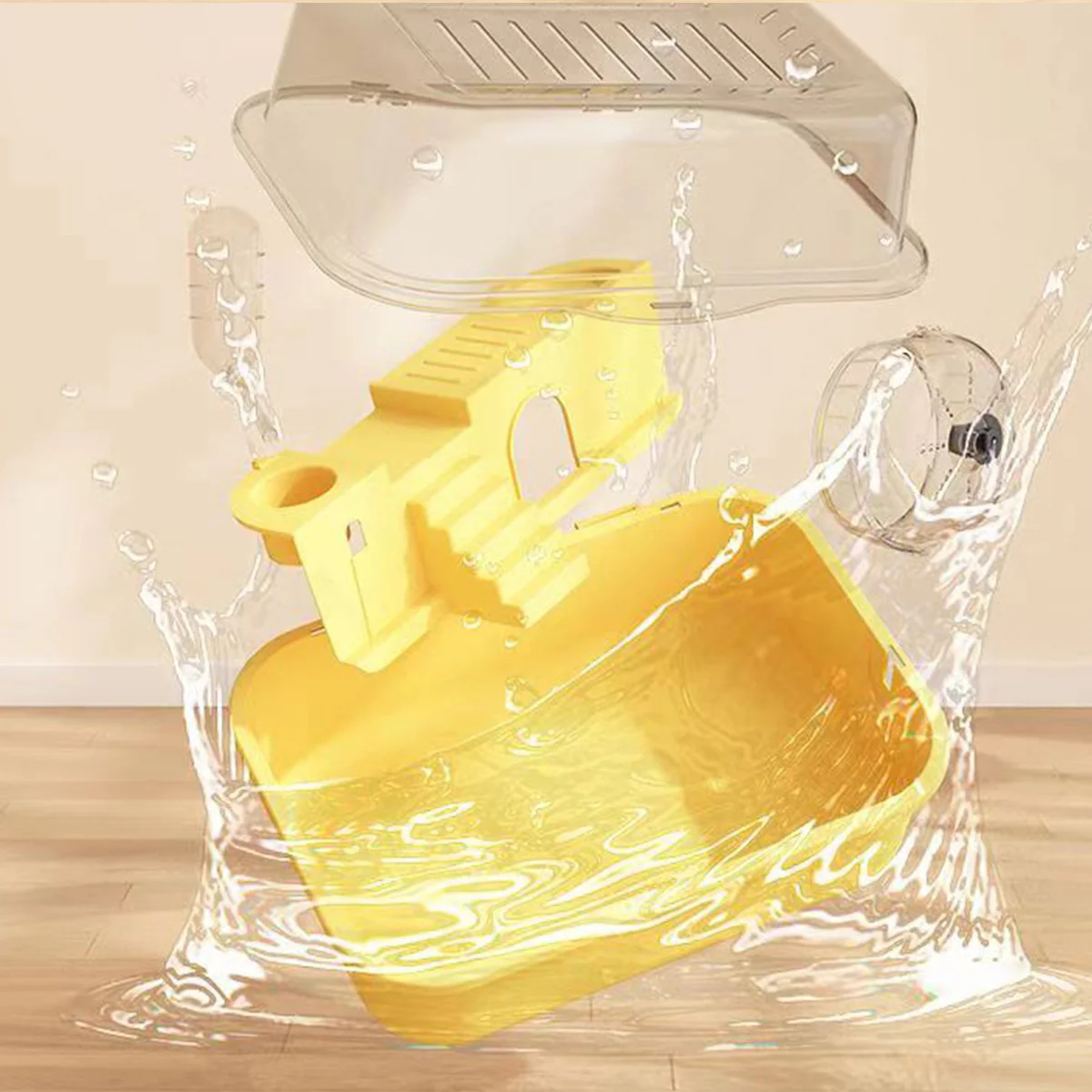 Double-Level Hamster Cage With Acrylic Lid 35cm - Image 9