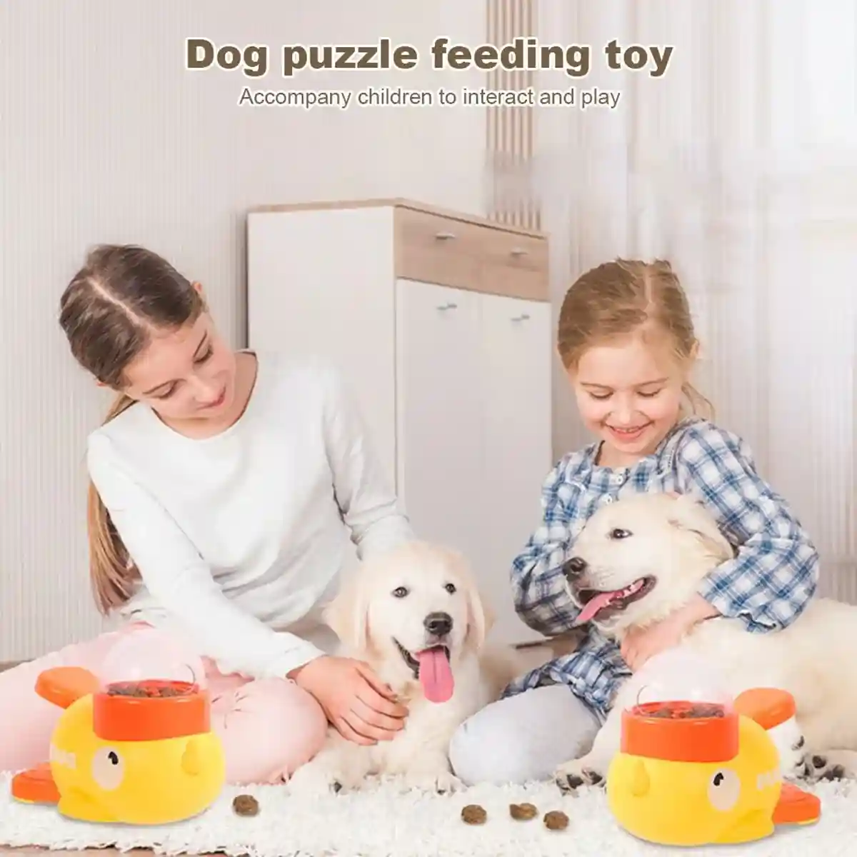 Duck Slow Feeder Toy for Dogs Interactive Puzzle Treat Dispenser - Image 13