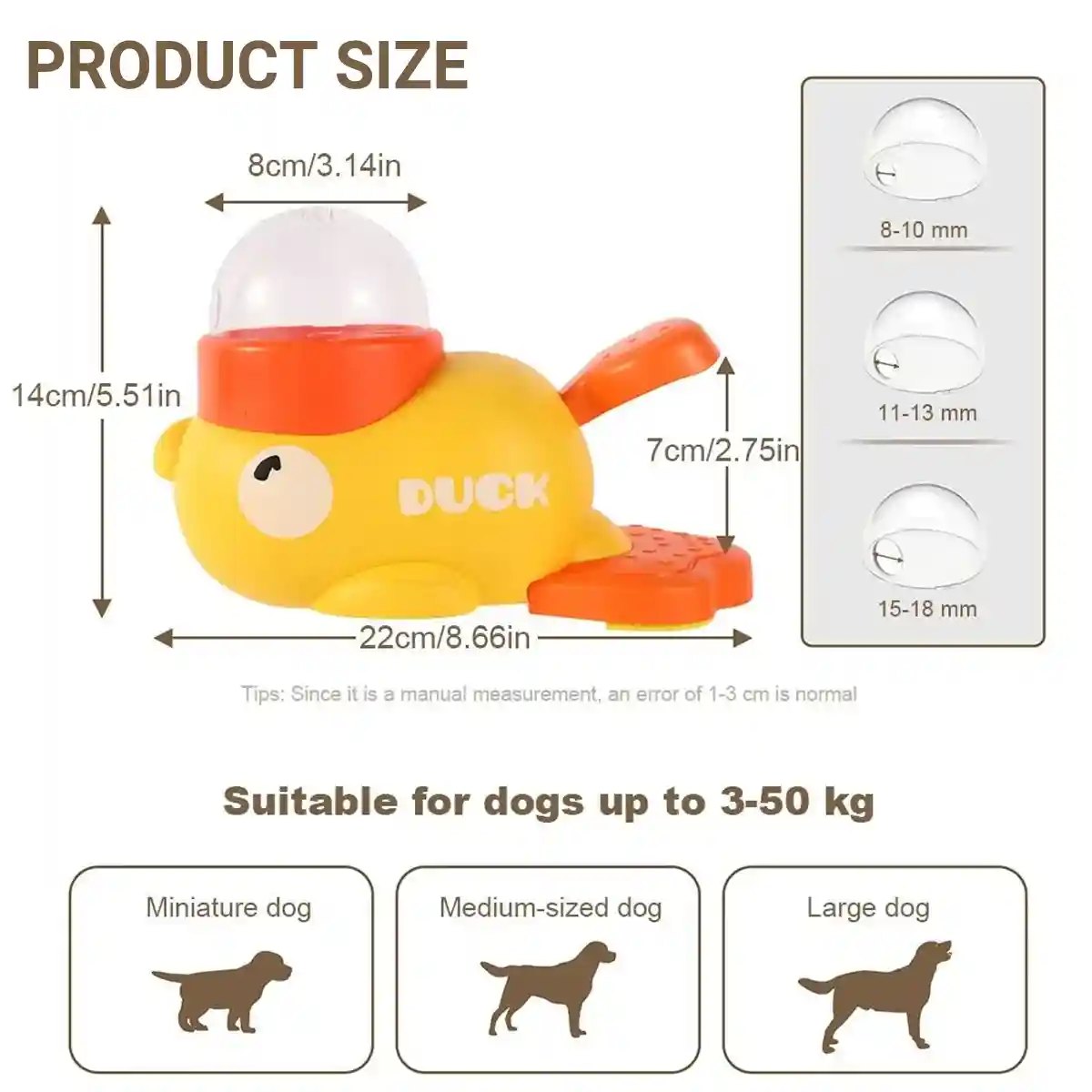 Duck Slow Feeder Toy for Dogs Interactive Puzzle Treat Dispenser - Image 6