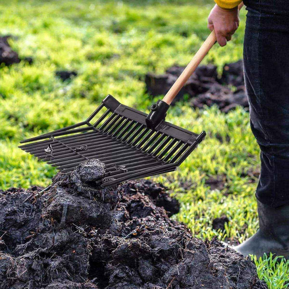 Durable ABS Horse Pitchfork Lightweight Stable & Garden Cleaning Tool - Image 4