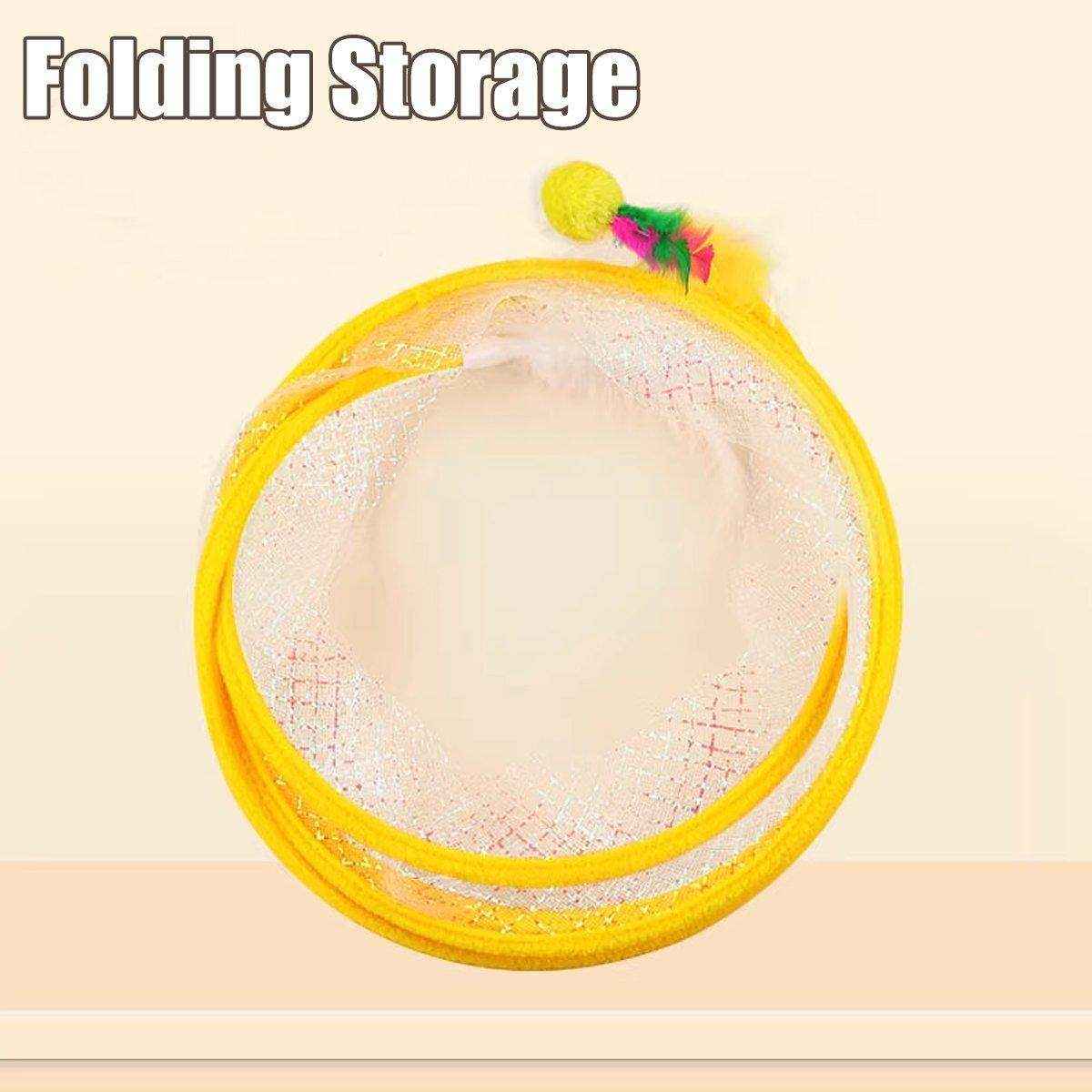 Durable Cat Toy Bundle with Collapsible Tunnel - Image 5