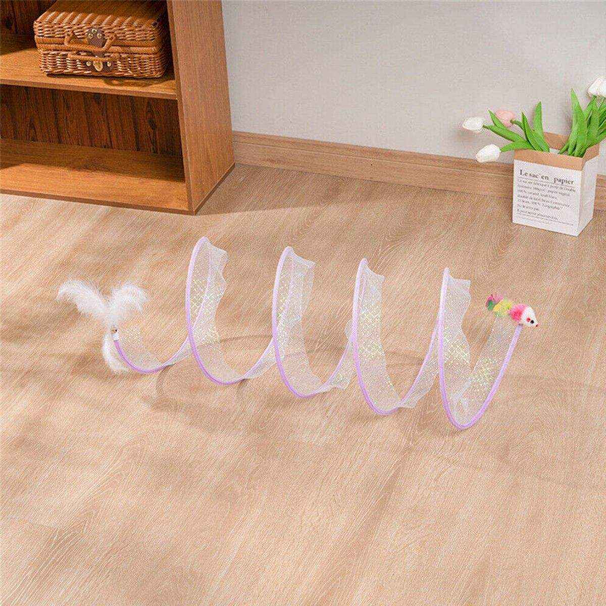 Durable Cat Toy Bundle with Collapsible Tunnel - Image 7