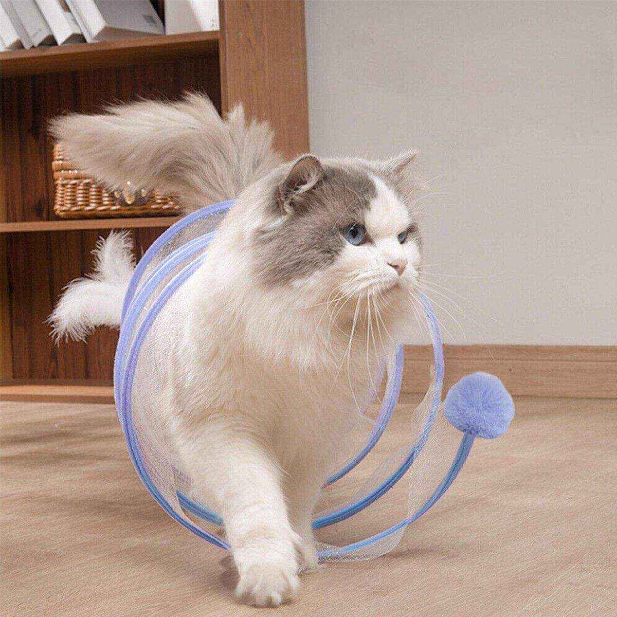 Durable Cat Toy Bundle with Collapsible Tunnel - Image 8