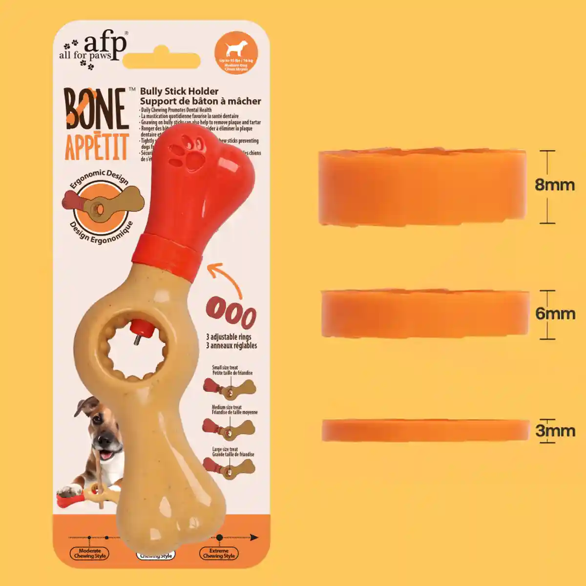 Durable Dog Chew Stick Holder Safe Bully Stick Grip for Medium Dogs - Image 10