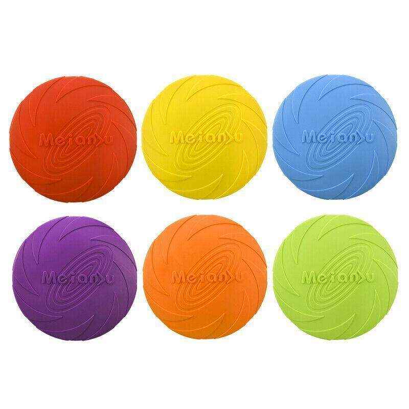 Dog Frisbee Rubber Outdoor Training Toy 6 Colours - Image 3