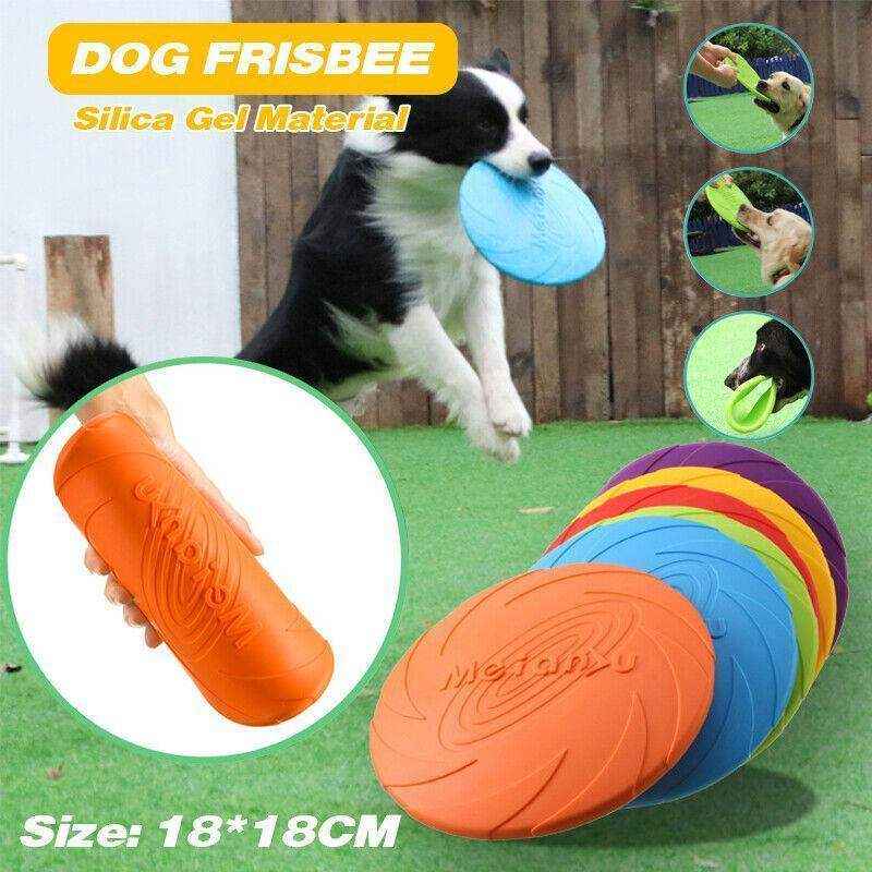 Dog Frisbee Rubber Outdoor Training Toy 6 Colours - Image 4
