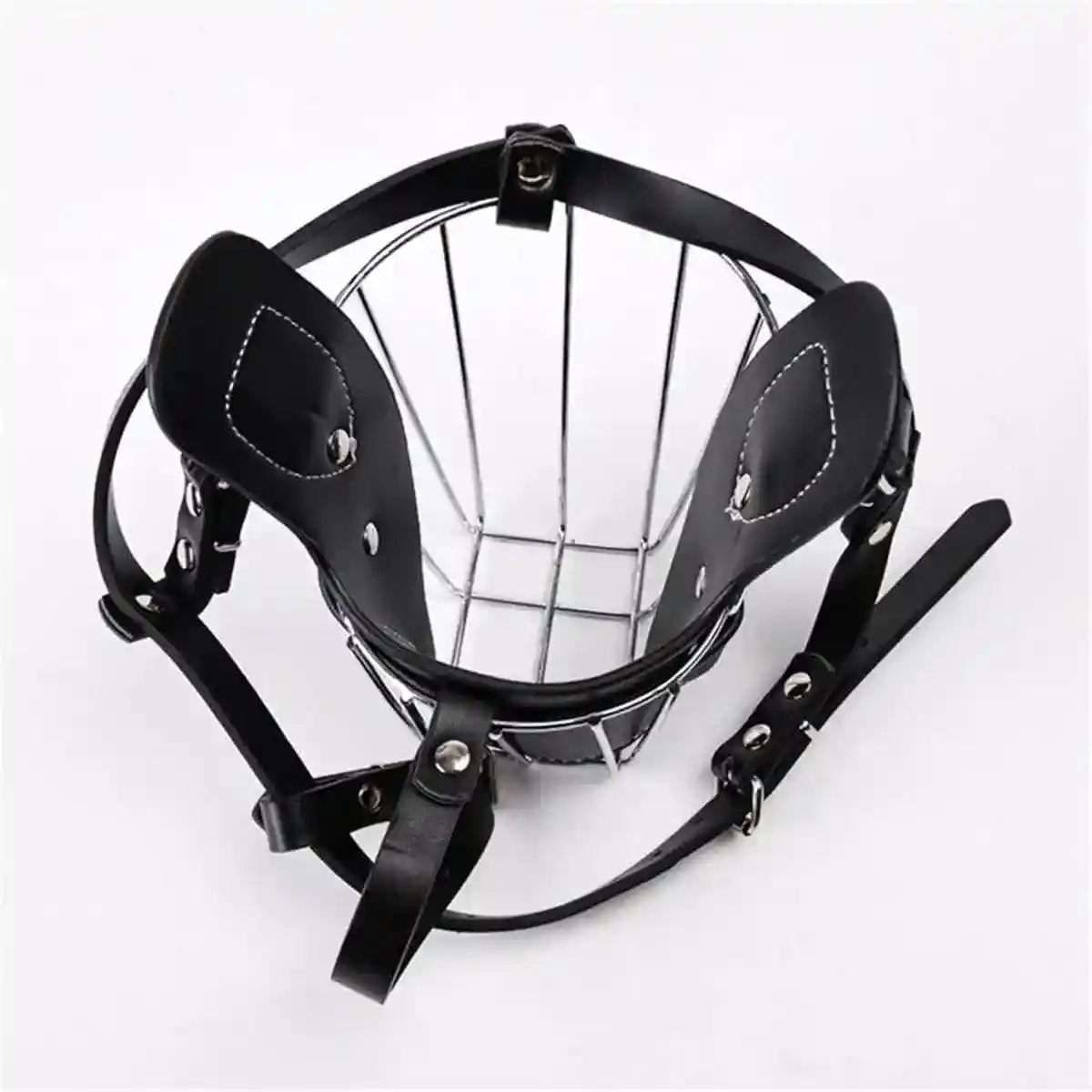 Durable Dog Mouth Guard with Stainless Steel Basket & Adjustable Straps - Image 7