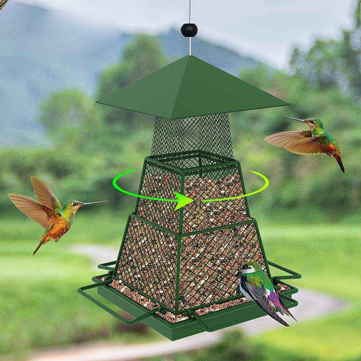 Durable Hanging Bird Feeder with Locking Lid & 360° Perch - Image 5