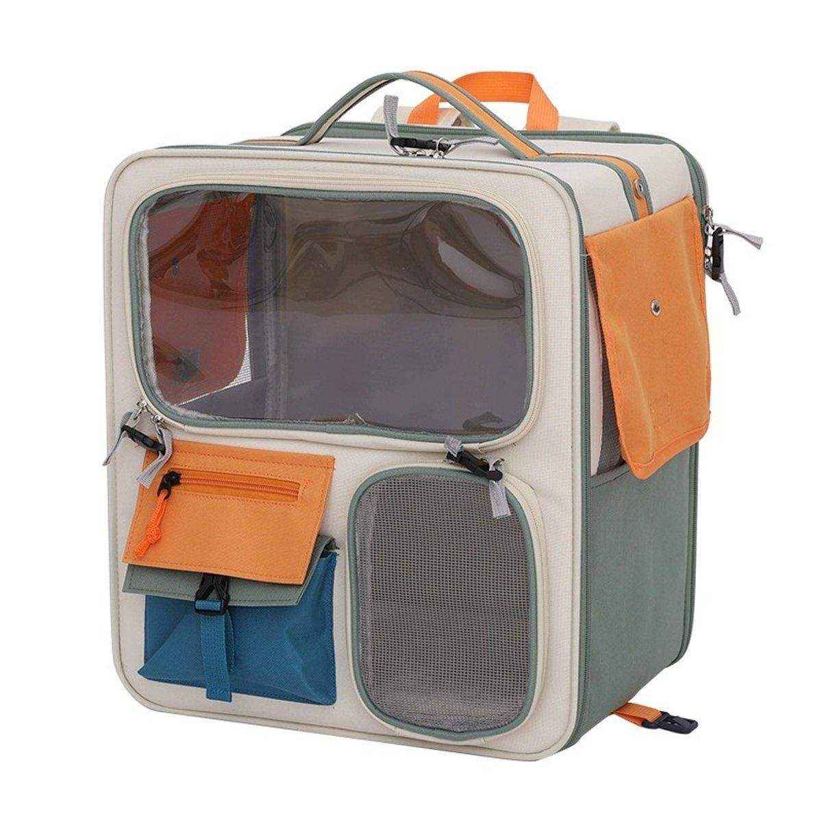 Cat Bag Large Capacity Portable Pet Backpack With Trolley Case - Image 2