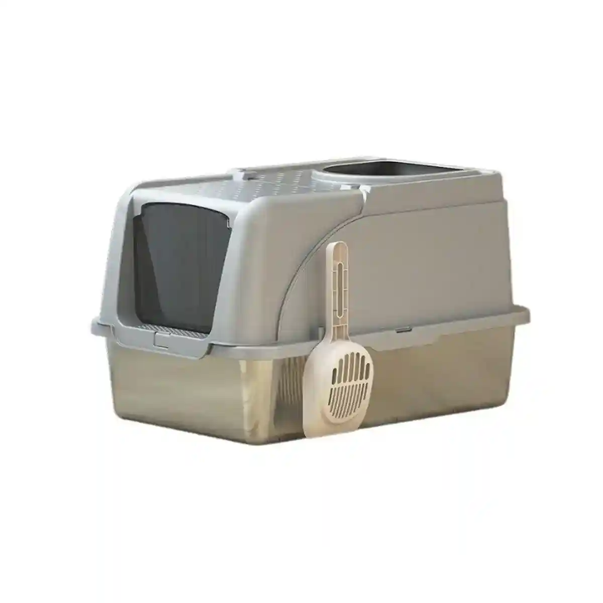Durable Stainless Steel Litter Box with Flip Cover - Image 15