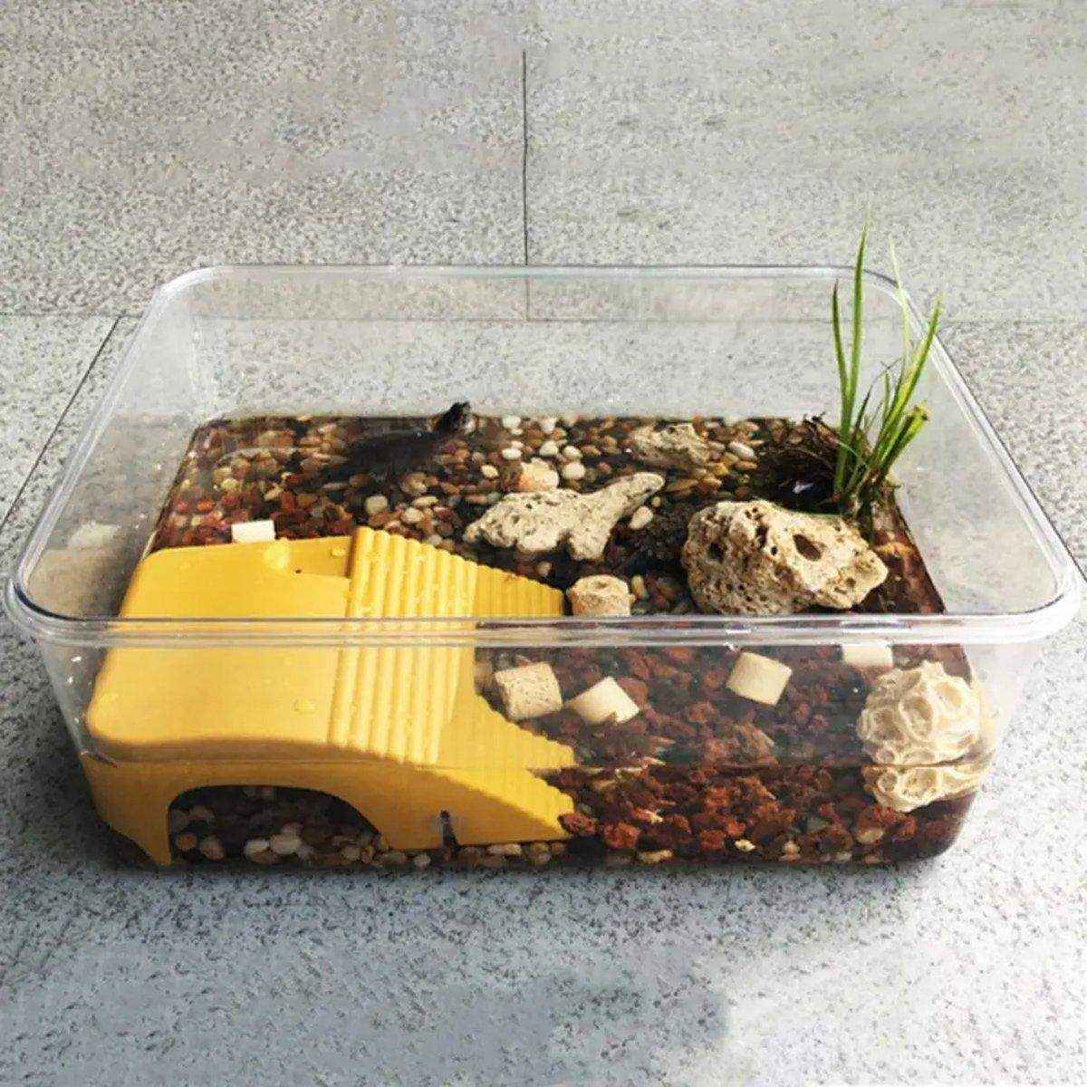 Turtle Sunbathing Tank Plastic Climbing Floating Island Pet Supplies for Reptile - Image 10