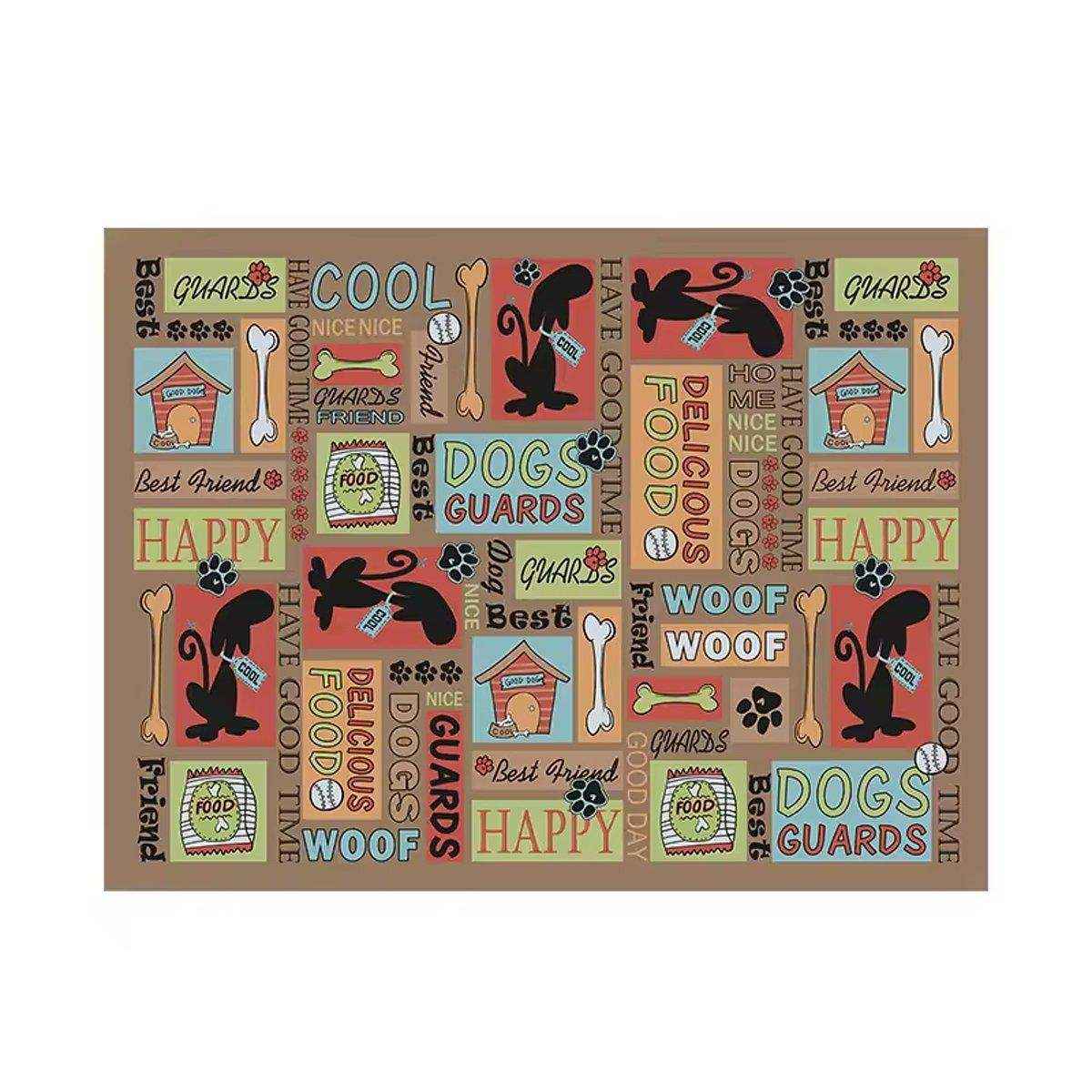 Pet Mat Waterproof Leather Fence Carpet Dog Cat Meal Mat Dog Cage Mat - Image 19