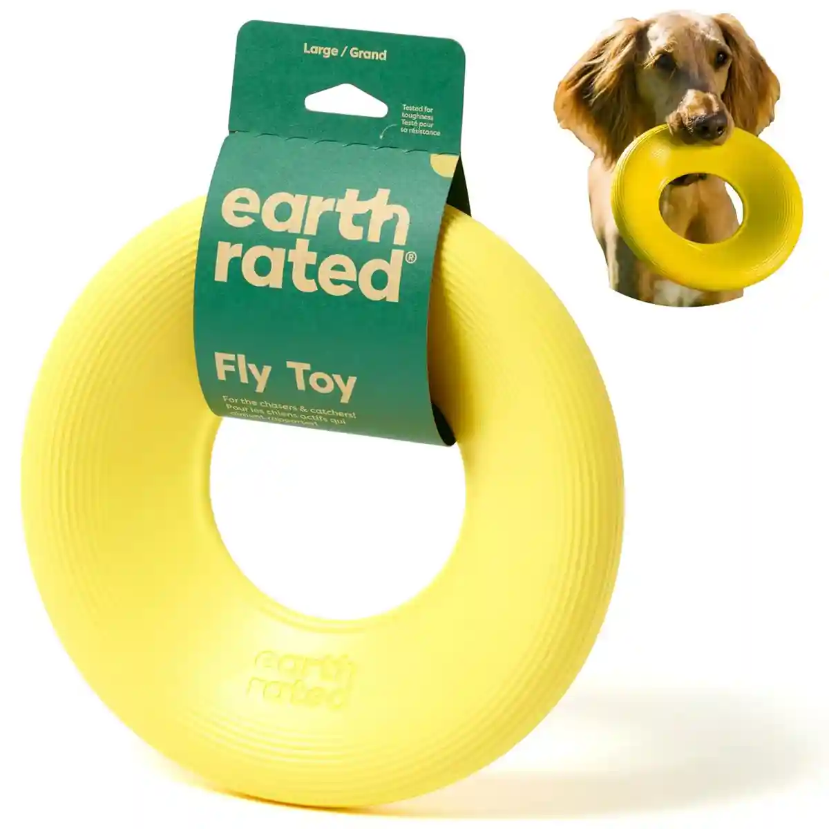 Earth Rated Durable Dog Flyer Toy Floating Flying Disc for Active Fetch Play - Image 16