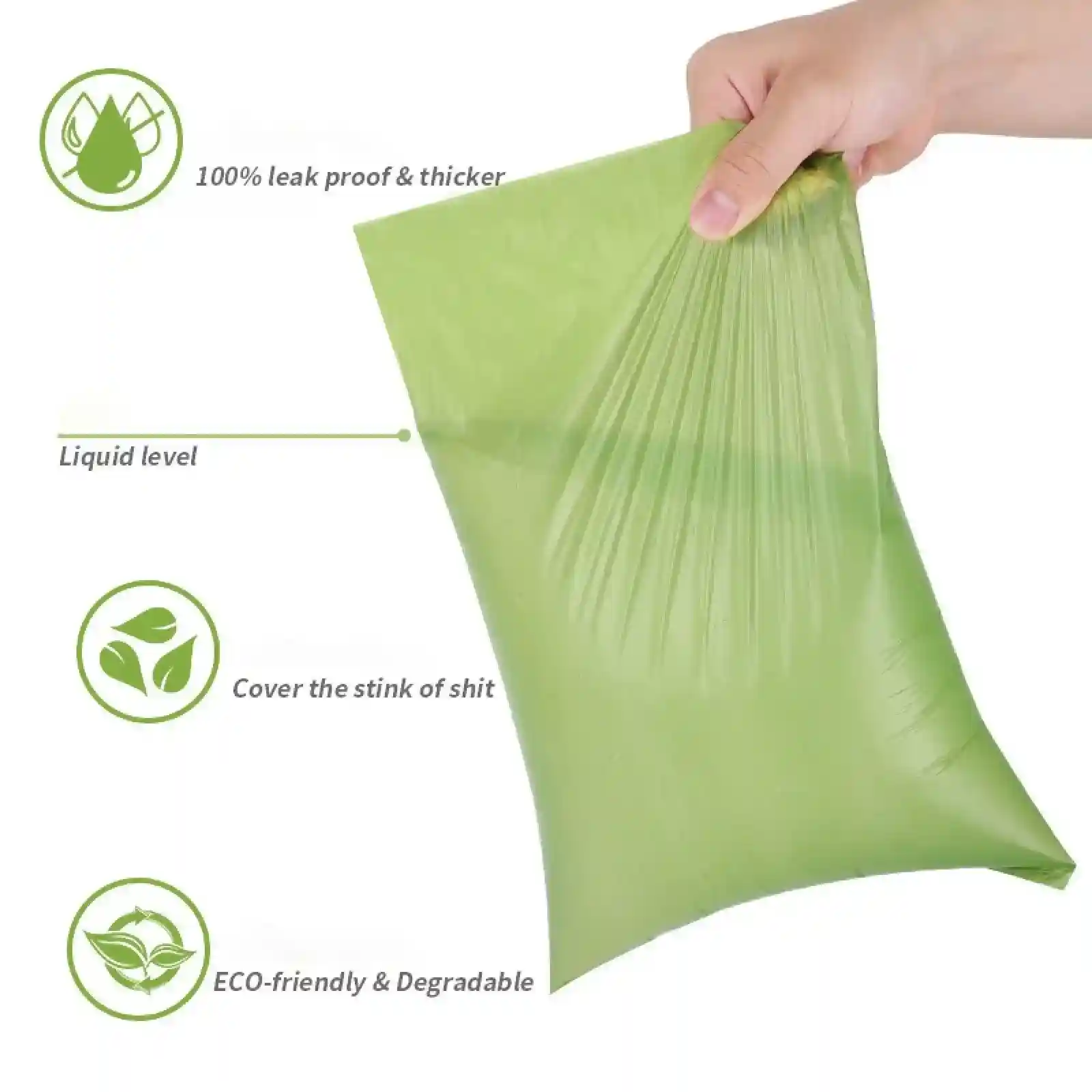 Eco-Friendly Degradable Pet Waste Bags Dog Poop Bag Thick Durable Dispenser - Image 9
