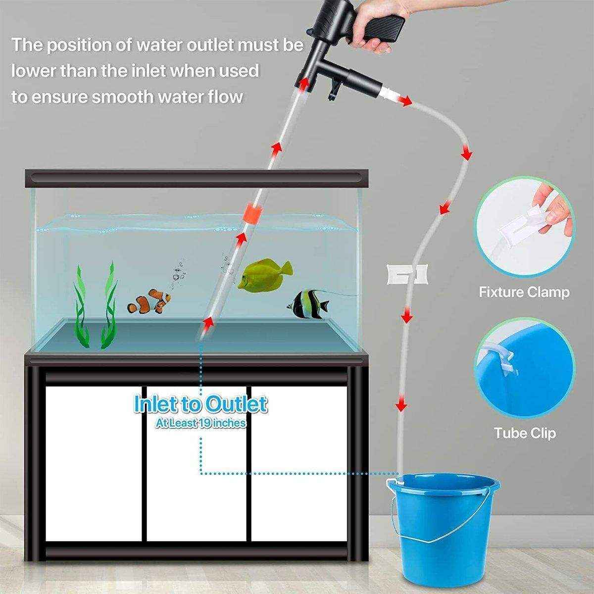 Efficient Fish Tank Gravel Cleaner Multi-functional 6-in-1 Cleaning Kit - Image 3