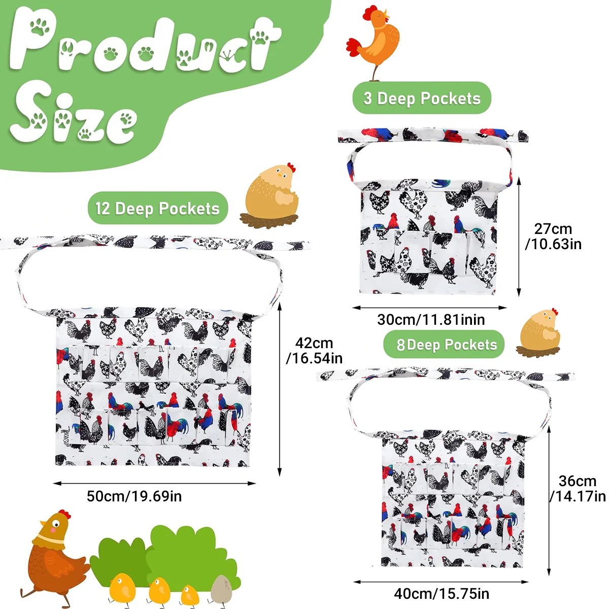 Egg Collecting Apron With Deep Pockets - Image 5