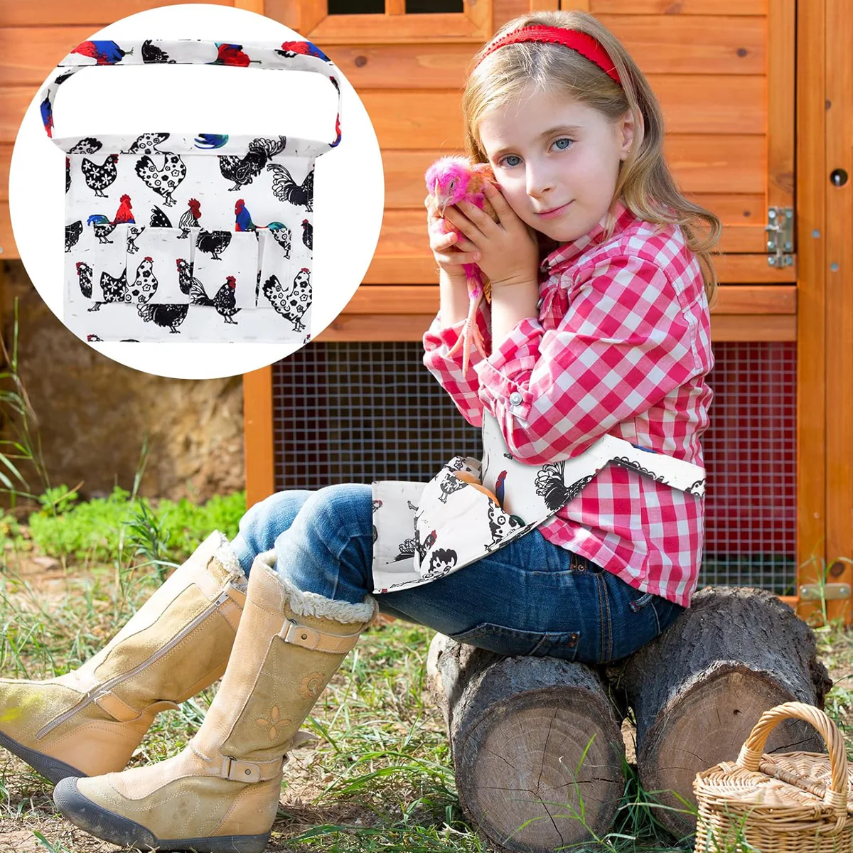 Egg Collecting Apron With Deep Pockets - Image 7