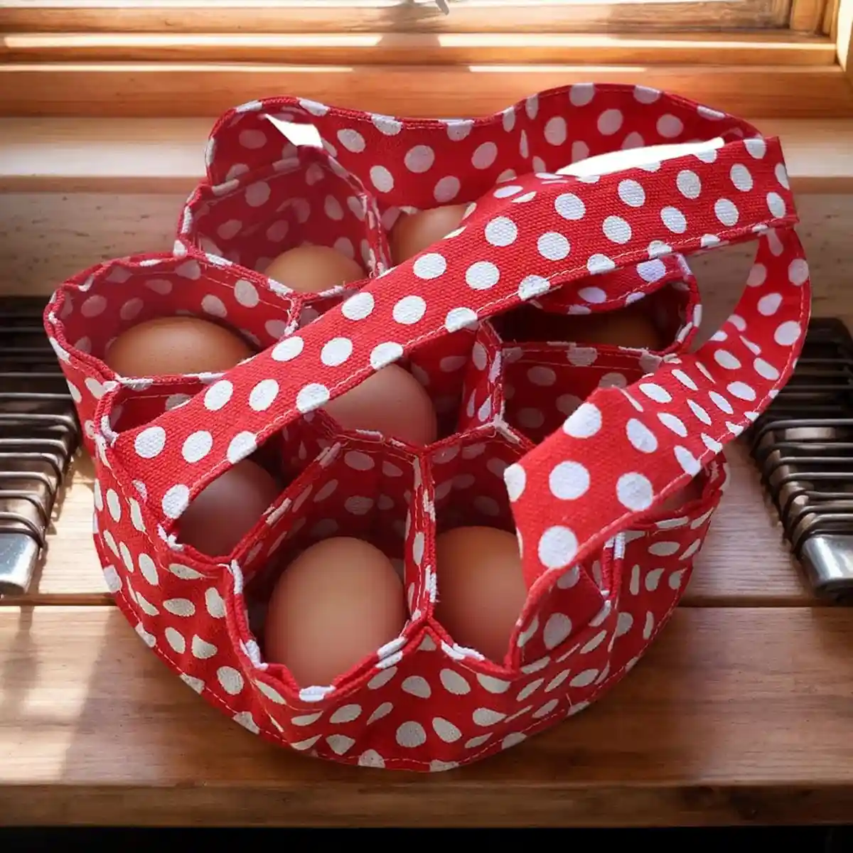 Egg Collecting Basket Durable Fabric Egg Gathering Carrier - Image 11