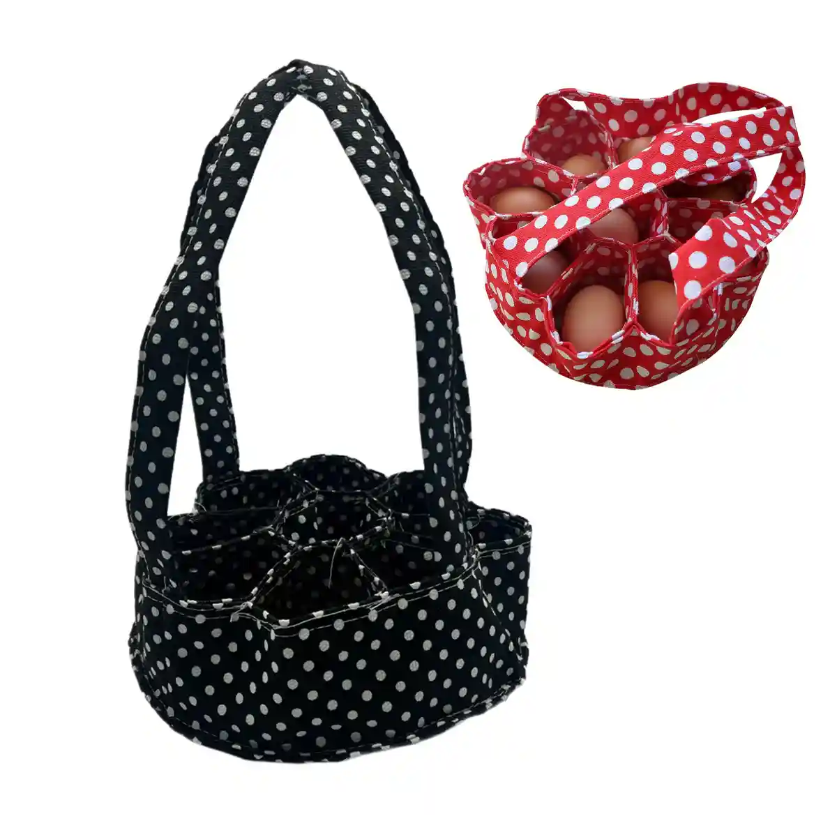 Egg Collecting Basket Durable Fabric Egg Gathering Carrier - Image 2
