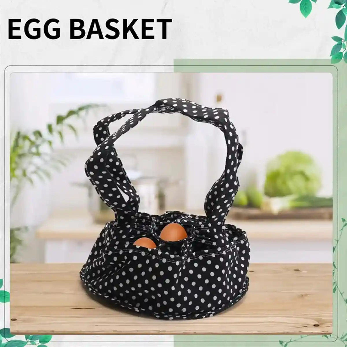 Egg Collecting Basket Durable Fabric Egg Gathering Carrier - Image 4