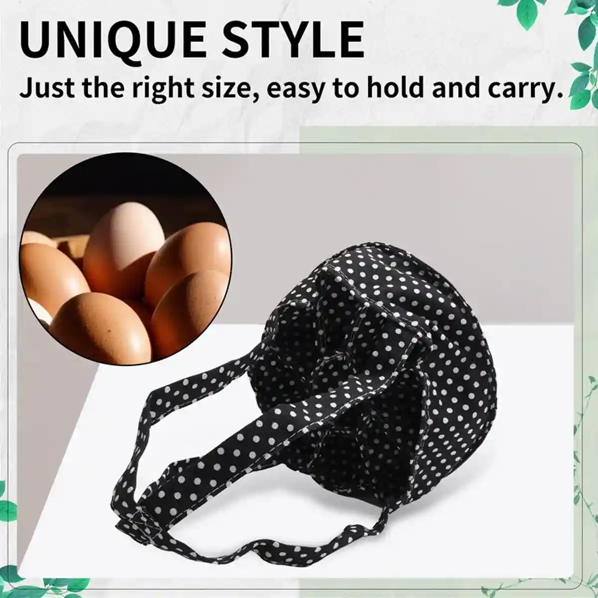 Egg Collecting Basket Durable Fabric Egg Gathering Carrier - Image 6