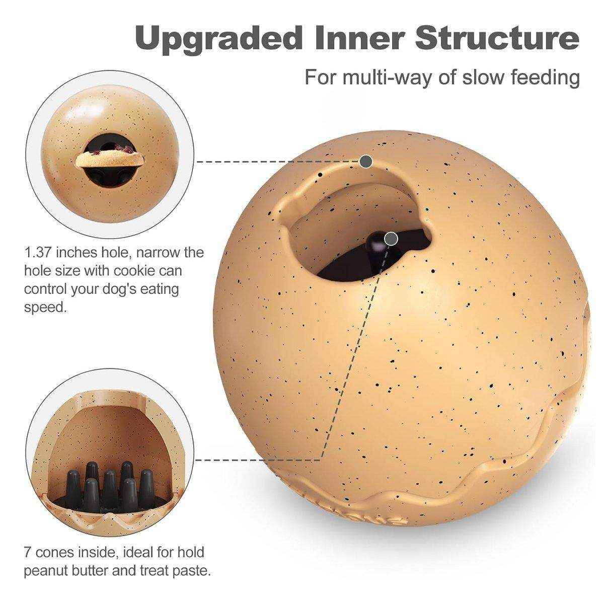 Licking Dog Gnawing Toy Slow Feeder Dinosaur Eggs Interactive Slow Food Dog Toy - Image 7