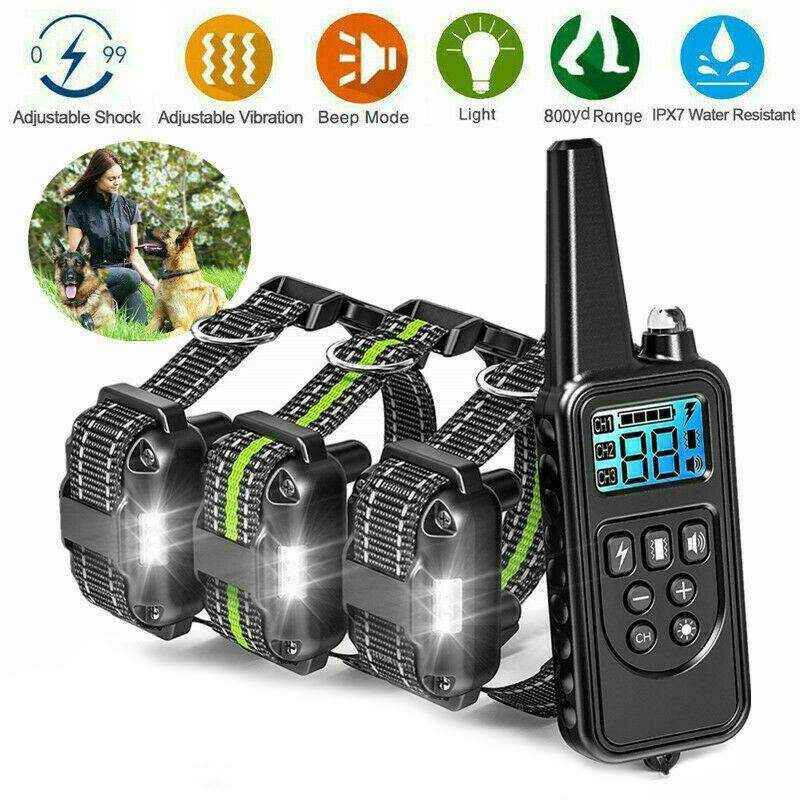 Electric Dog Pet Training E-Collar Obedience Rechargeable Remote Control 800M - Image 11