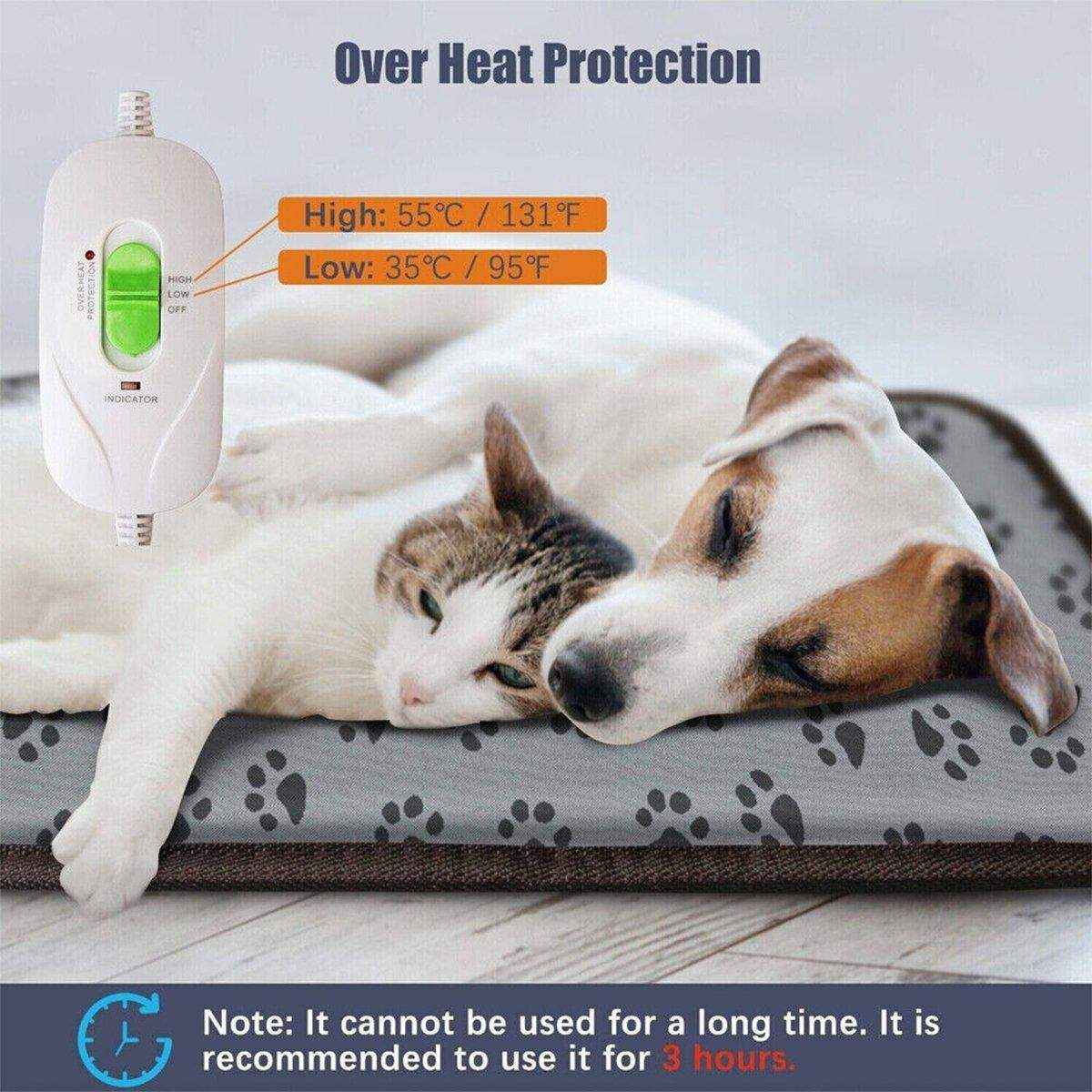 Electric Pet Heating Pad Waterproof Cover Dogs Cats Bed Blanket - Image 10