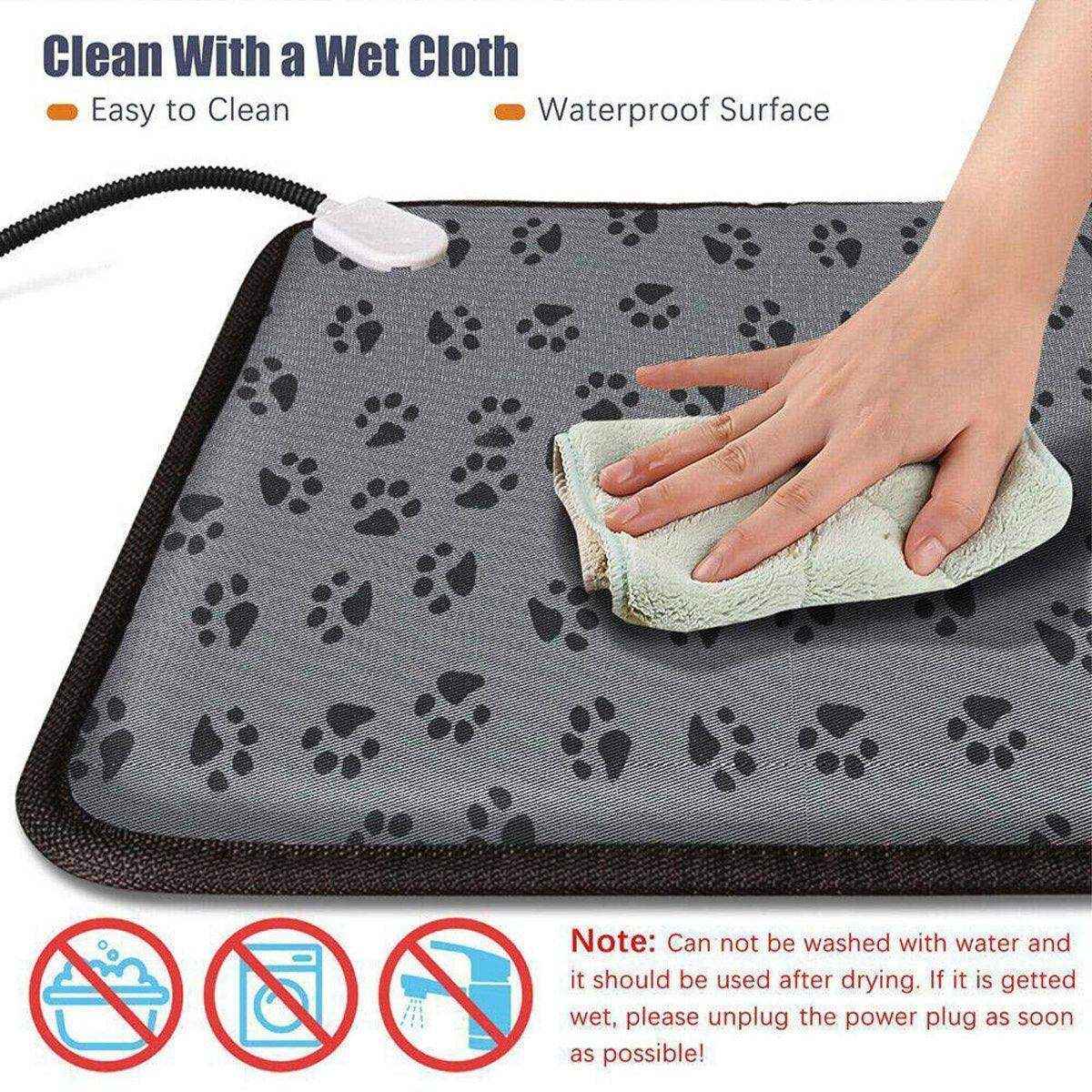 Electric Pet Heating Pad Waterproof Cover Dogs Cats Bed Blanket - Image 5