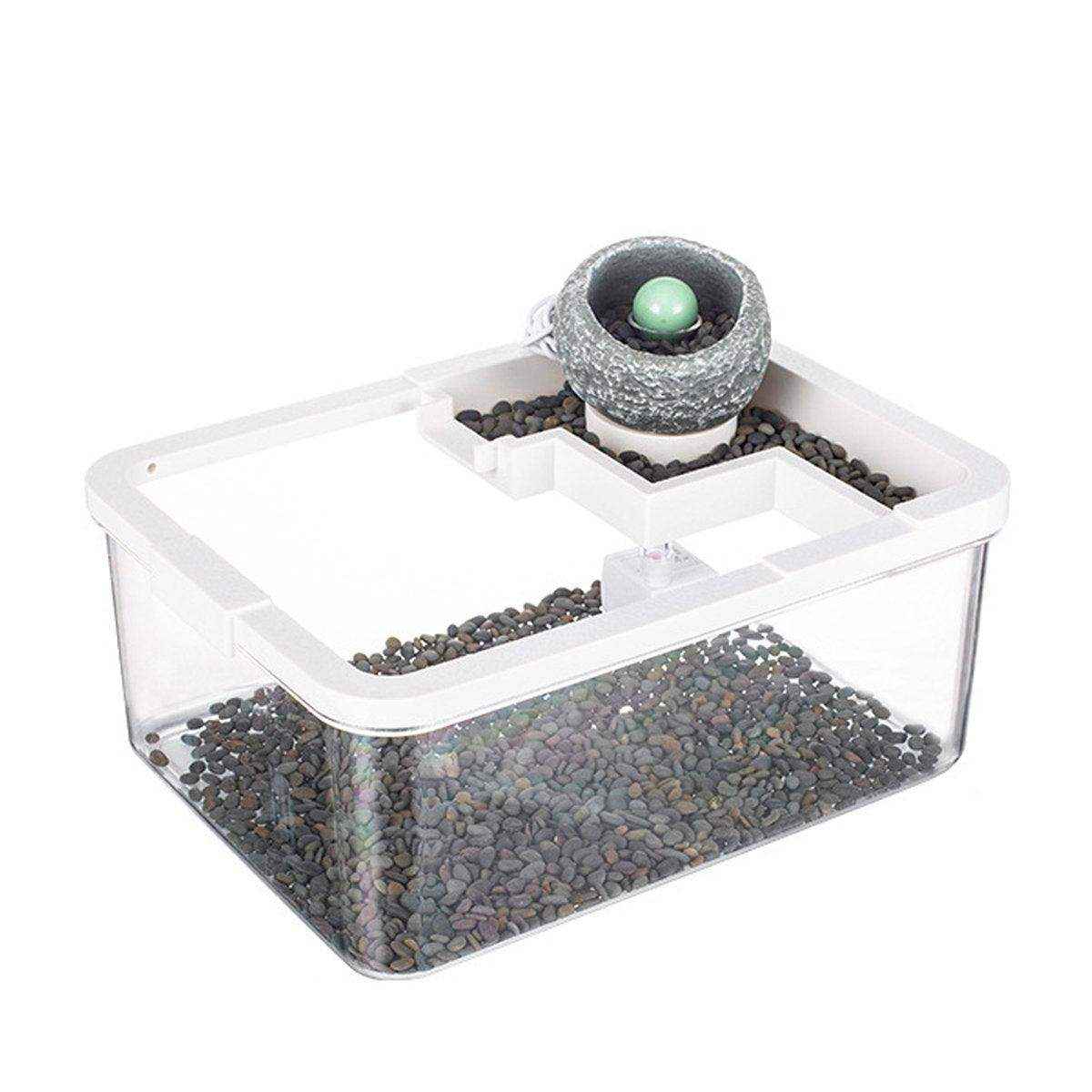 Tabletop Aquarium Landscape Fish Ecological Filter Feeding Basin for Home Decor - Image 17