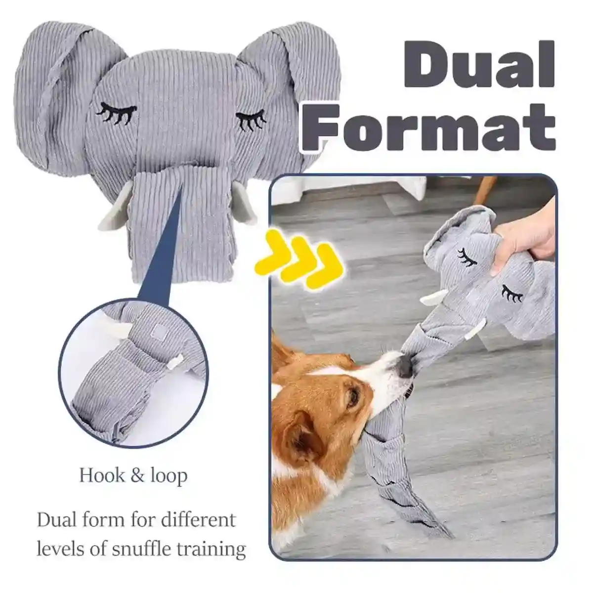 Elephant Snuffle Dog Toy Interactive Nose Work & Chew Training Toy - Image 8