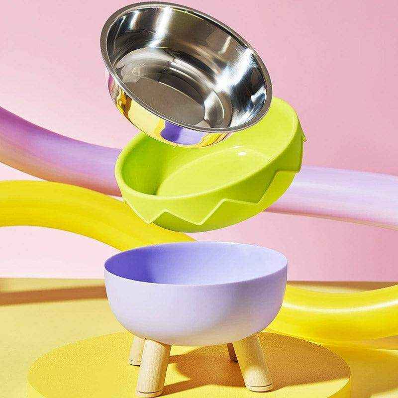 Modern Raised Feeder with Elevated Cat Bowls - Image 6