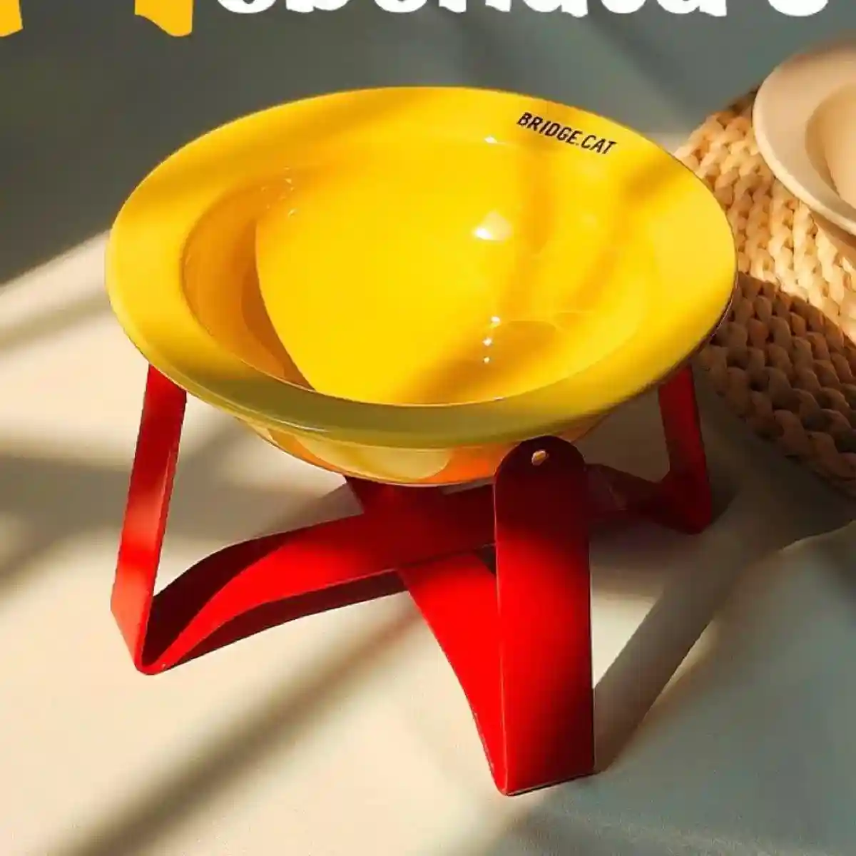 Elevated Ceramic Cat Bowl Anti-Slip Stand & Ergonomic Design for Cats - Image 5
