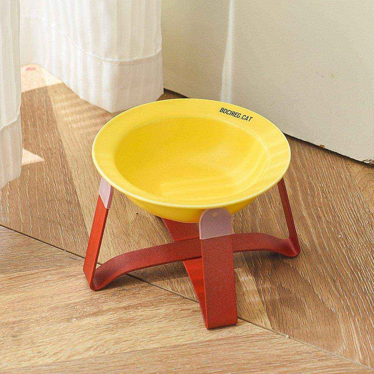 Elevated Ceramic Cat Bowl Anti-Slip Stand & Ergonomic Design for Cats - Image 7