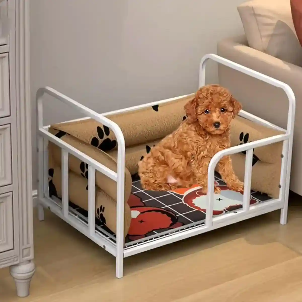 Elevated Dog Bed for All Seasons Moisture-Proof & Breathable Design - Image 4
