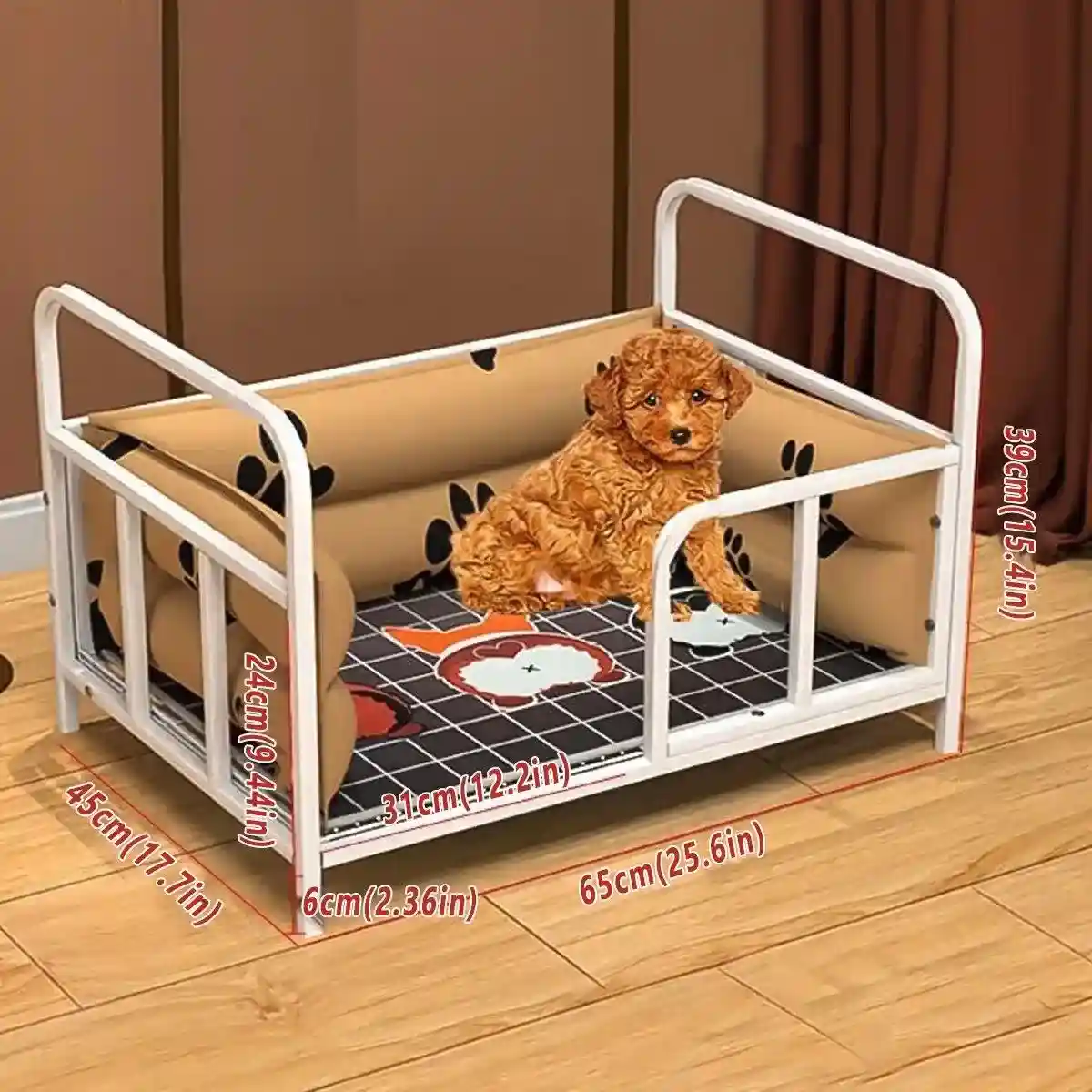 Elevated Dog Bed for All Seasons Moisture-Proof & Breathable Design - Image 7