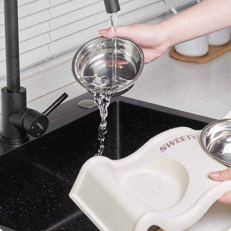 Modern Double Feeder with Elevated Pet Bowl Design for Cats and Small Dogs - Image 11