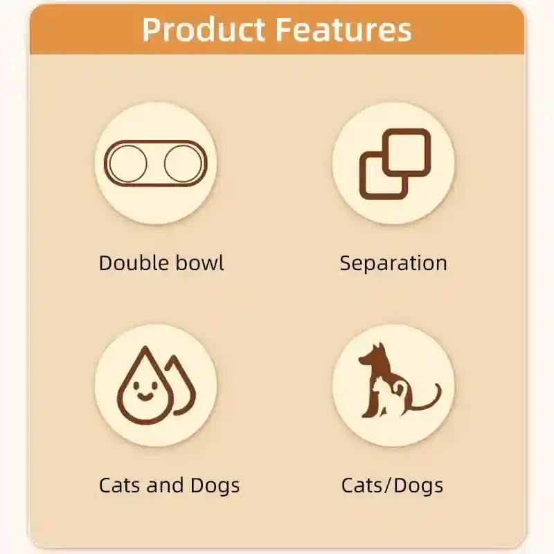 Modern Double Feeder with Elevated Pet Bowl Design for Cats and Small Dogs - Image 13