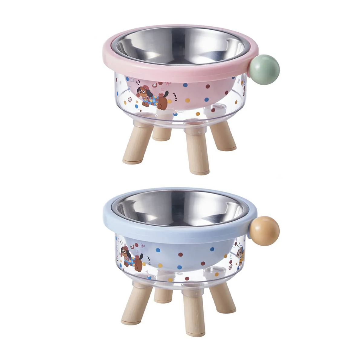Elevated Pet Bowl Detachable Stainless Steel Feeding Bowl - Image 2