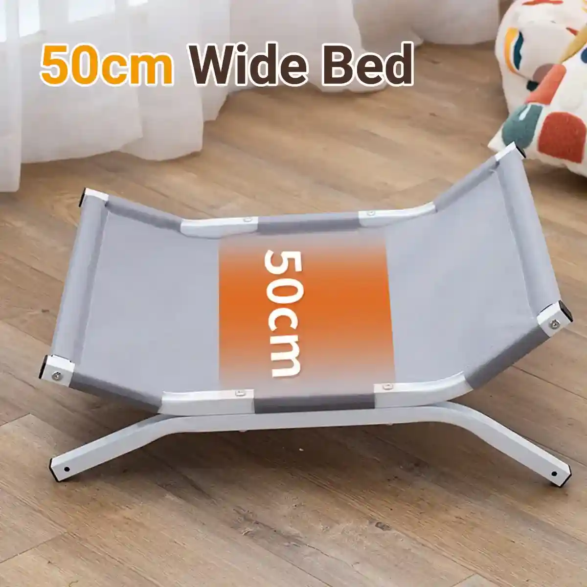 Elevated Pet Camp Bed Breathable Mesh & Steel Frame - Image 9