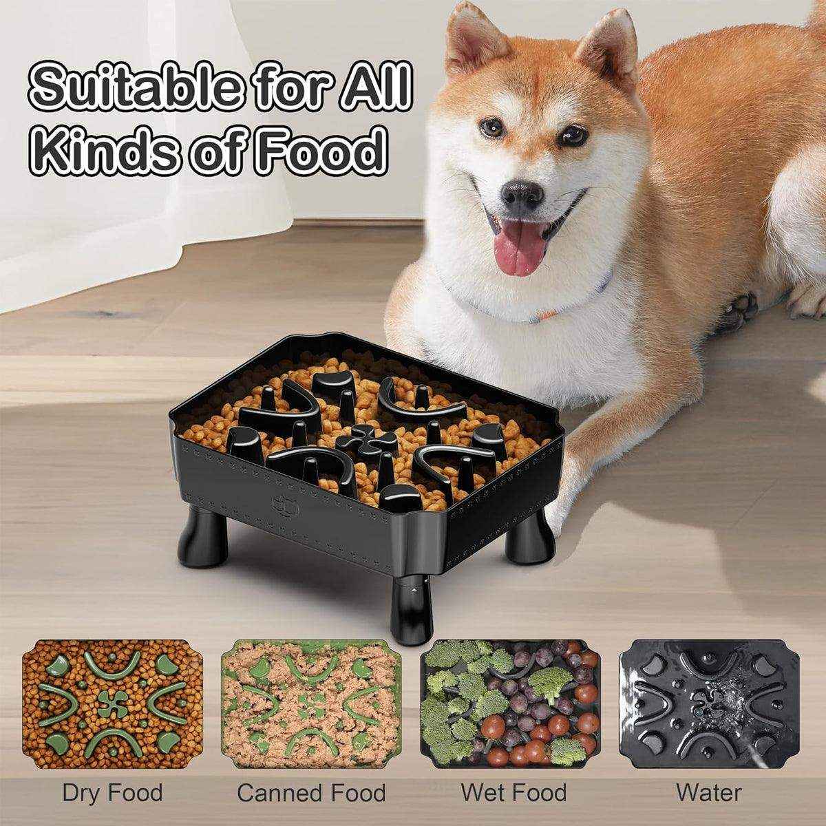 Elevated Slow Feeder Bowl for Pets Large Capacity & Anti-Slip Design - Image 6