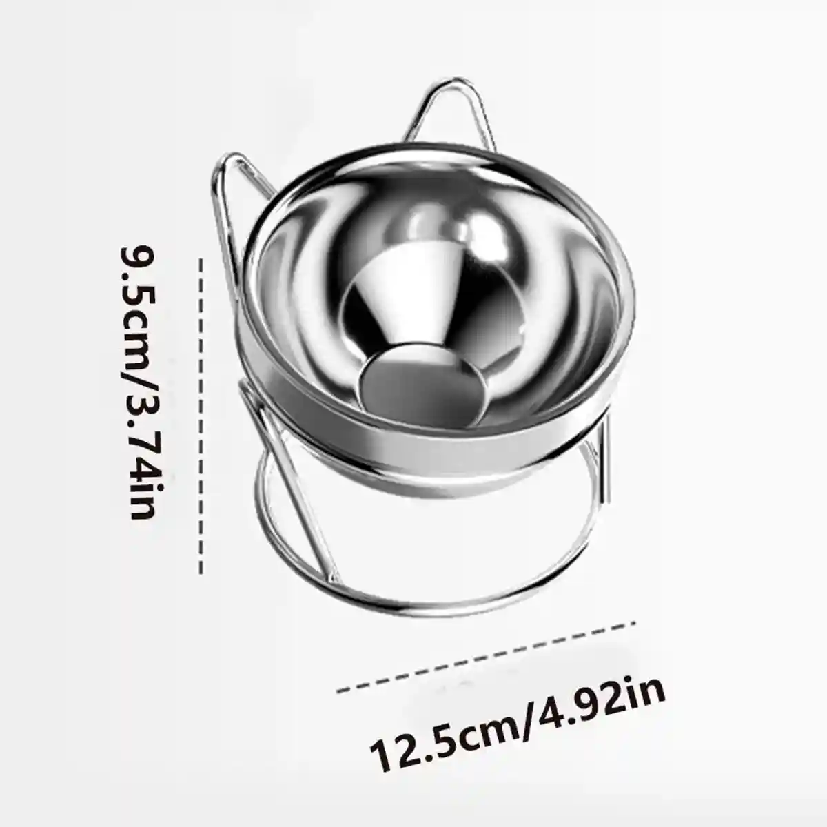 Elevated Stainless Steel Cat Bowl - Image 3