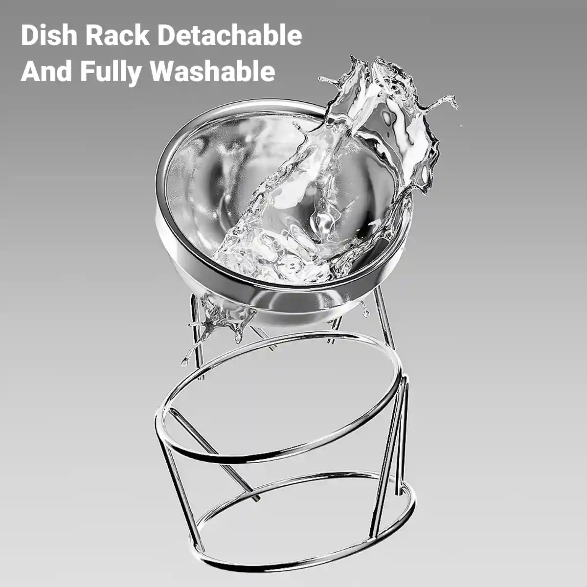 Elevated Stainless Steel Cat Bowl - Image 7